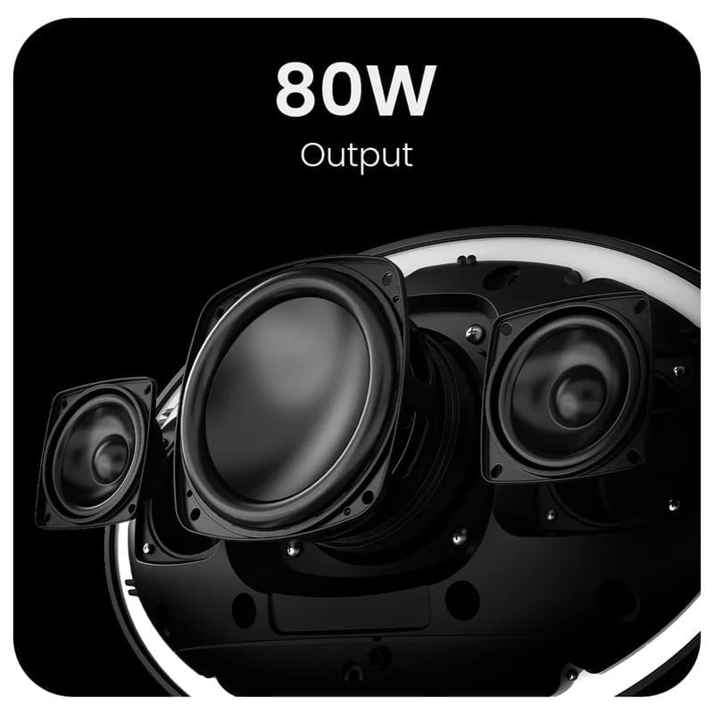 ลำโพงบลูทูธ HIFUTURE ORBIT 80W สีเงิน